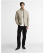 Men's Barbour International Collins Baffle Quilted Sweatshirt - Concrete