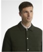 Men's Barbour Knowle Snap Through Quilted Sweat - Sage
