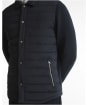 Men's Barbour Knowle Snap Through Quilted Sweat - Dark Navy