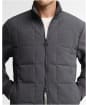 Men's Barbour International Burnhope Quilted Sweatshirt - Asphalt