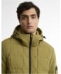 Men's Barbour International Tanfield Quilted Sweatshirt - Fir Green