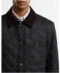 Men's Barbour Tartan Shirt Quilted Jacket - Shadow Classic Tartan