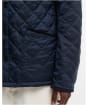 Men's Barbour Icons Heritage Quilted Jacket - Navy / Birchwood