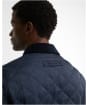 Men's Barbour Icons Heritage Quilted Jacket - Navy / Birchwood