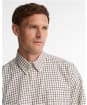 Men's Barbour Sporting Tattersall Shirt - Long Sleeve - Dark Bordeaux