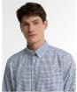 Men’s Barbour Henderson Thermo Weave Shirt - Deep Blue