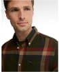 Men's Barbour Folley Tailored Shirt - Mid Olive