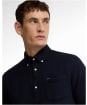 Men's Barbour Buckley Tailored Herringbone Shirt - Navy