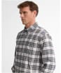Men's Barbour Telfield Regular Checked Shirt - Navy