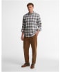Men's Barbour Telfield Regular Checked Shirt - Navy