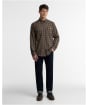 Men's Barbour Panwell Thermo Weave Regular Checked Shirt - Camel