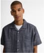 Men's Barbour Bowston Linen Blend Summer Shirt - Dark Navy