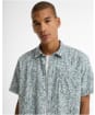 Men's Barbour Dearham Printed Summer Shirt - Dusty Slate
