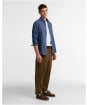 Men's Barbour Lantern Tailored Checked Shirt - Navy