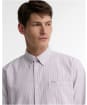 Men's Barbour Sheldane Regular Fit Striped Shirt - Mauve