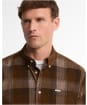 Men's Barbour Winston Regular Fit Checked Shirt - Dark Sand