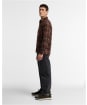 Men's Barbour Catrake Relaxed Patchwork Shirt - Brown