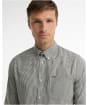 Men's Barbour Harbourwall Tailored Gingham Shirt - Sage