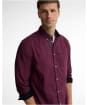 Men's Barbour Harbourwall Tailored Gingham Shirt - Red