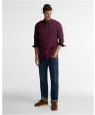 Men's Barbour Harbourwall Tailored Gingham Shirt - Red
