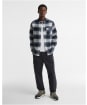 Men's Barbour Embergate Tailored Checked Shirt - Navy