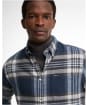 Men's Barbour Dovedale Tailored Checked Shirt - Grey Marl