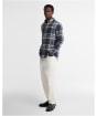 Men's Barbour Dovedale Tailored Checked Shirt - Grey Marl