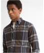 Men's Barbour Dovedale Tailored Checked Shirt - Dark Sand