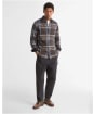 Men's Barbour Dovedale Tailored Checked Shirt - Dark Sand
