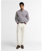 Men's Barbour Rickwood Tailored Gingham Shirt - Navy