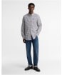 Men's Barbour Rickwood Tailored Gingham Shirt - Stone
