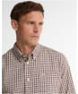 Men's Barbour William Regular Fit Checked Shirt - Olive