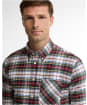 Men's Barbour Tay Authentic Highland Check Oxford Shirt - Red