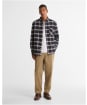 Men's Barbour Clyde Authentic Highland Check Oxford Shirt - Navy