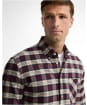 Men's Barbour Don Authentic Highland Check Oxford Shirt - Port