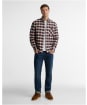 Men's Barbour Don Authentic Highland Check Oxford Shirt - Port