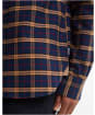 Men's Barbour Forth Authentic Highland Check Oxford Shirt - Deep Blue