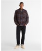 Men's Barbour Forth Authentic Highland Check Oxford Shirt - Deep Blue
