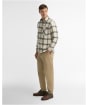 Men's Barbour Langton Authentic Highland Check Flannel Shirt - Ecru