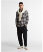 Men's Barbour Afton Authentic Highland Check Flannel Shirt - Grey Marl