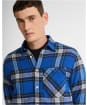 Men's Barbour Bowmont Authentic Highland Check Flannel Shirt - Blue
