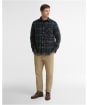 Men's Barbour Darnick Authentic Highland Check Flannel Shirt - Navy