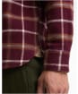 Men's Barbour Hetton Authentic Highland Check Flannel Shirt - Port