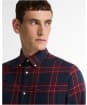 Men's Barbour Broxburn Tailored Checked Shirt - Red