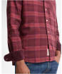 Men's Barbour Mineral Tartan Authentic Shirt - Crimson Heather