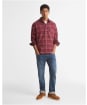 Men's Barbour Mineral Tartan Authentic Shirt - Crimson Heather