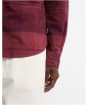Men's Barbour Mineral Tartan Dunoon Authentic Shirt - CRIMSON HEATHER