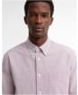 Men's Barbour Authentic Oxford Shirt - Dark Red