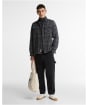 Men's Barbour Millom Relaxed Houndstooth Shirt - Grey Marl