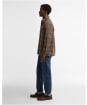 Men's Barbour Millom Relaxed Houndstooth Shirt - Olive